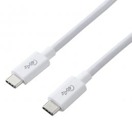 ELECOM USB4-CC5P08WH USB4ケーブル/C-Cタイプ/認証品/USB Power Delivery対応/40Gbps/0.8m/ホワイト