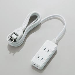 ELECOM T-ST02N-2320WH シャッタータップ/3個口/2m/ホワイト