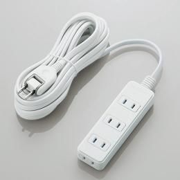 ELECOM T-ST02N-2450WH シャッタータップ/4個口/5m/ホワイト