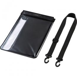 サンワサプライ PDA-TABWPST10BK タブレット防水防塵ケース(スタンド・ショルダーベルト付き・10.1型・ブラック)