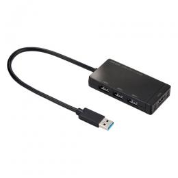 サンワサプライ USB-3H332BK USBハブ（USB3.2 Gen1・HDMI）