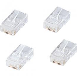 サンワサプライ ADT-RJ45-100LN RJ-45コネクタ（単線用・100個入り）