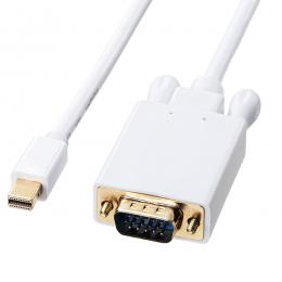 サンワサプライ KC-MDPVA20 ミニDisplayPort-VGA変換ケーブル（ホワイト・2m）