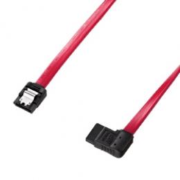 サンワサプライ TK-SATA3-03RL 右L型シリアルATA3ケーブル（ストレート側ラッチ付き・0.3m）