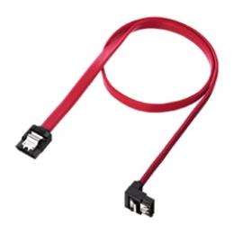 サンワサプライ TK-SATA3-05SL 下L型シリアルATA3ケーブル（両ラッチ付き・0.5m）