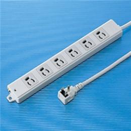 サンワサプライ TAP-K6L-1 工事物件タップ（3P・6個口・1m）