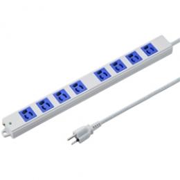 サンワサプライ TAP-K8-3BL 工事物件タップ（3P・8個口・3m・ブルー）