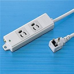 サンワサプライ TAP-KE2L-5 工事物件タップ（3P・2個口・5m）