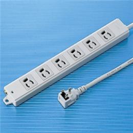 サンワサプライ TAP-KE6L-1 工事物件タップ（3P・6個口・1m）