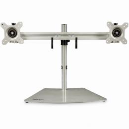 StarTech.com ARMDUOSS 横型2面液晶モニタースタンド シルバー 24インチVESAマウントディスプレイ対応