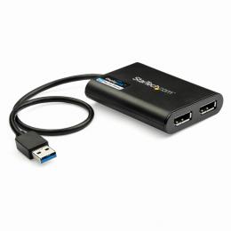 StarTech.com USB32DP24K60 USB3.0-デュアルDisplayPortアダプタ4K/60HzUSB3.0(5Gbps)USBデュアルモニタ対応アダプタ