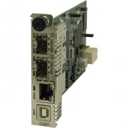 Transition C3221-1040 (2)SFP空きスロット/10/100/1000Base-T(RJ-45)/SFP