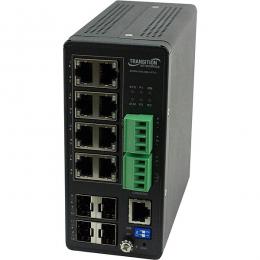 Transition SISPM1040-384-LRT-C (8) 10/100/1000Base-T PoE+ (RJ-45) (4) 100/1000Base-X SFPオープン