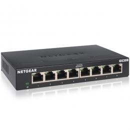 NETGEAR GS308-300JPS Giga 8ポート スイッチングハブ AC電源 金属筐体