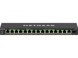 NETGEAR GS316EP-100JPS SOHO/家庭向けPoE+対応 (180W) ギガビット15ポート SFP 1スロット アンマネージプラススイッチ