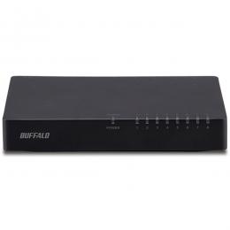 BUFFALO LSW4-TX-8EP/BKD 10/100Mbps対応 スイッチングHub プラスチック筐体/電源外付けモデル 8ポート ブラック