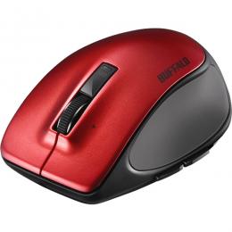 BUFFALO BSMBB500SRD Bluetooth BlueLED プレミアムフィットマウス Sサイズ レッド