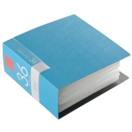 BUFFALO BSCD01F36BL CD&DVDファイルケース ブックタイプ 36枚収納 ブルー