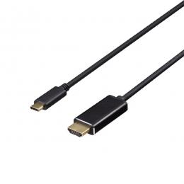 BUFFALO BDCHD10BK ディスプレイ変換ケーブル USB Type-C - HDMI 1m ブラック