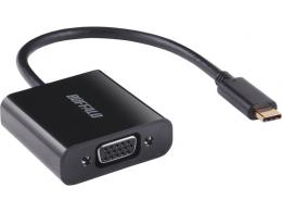 BUFFALO BDCVGBK ディスプレイ変換アダプタ USB Type-C - VGA ブラック