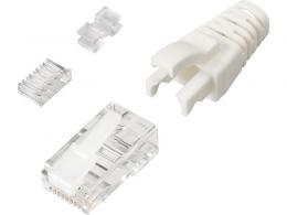 BUFFALO BLAC6C10 Cat6対応LANコネクター+カバー付 10個入