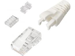 BUFFALO BLAC6C10 Cat6対応LANコネクター+カバー付 10個入