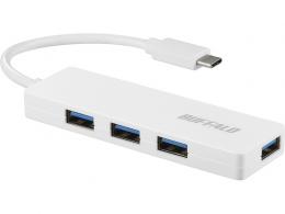 BUFFALO BSH4U120C1WH USB3.1（Gen1） Type-C 4ポート バスパワーハブ ホワイト