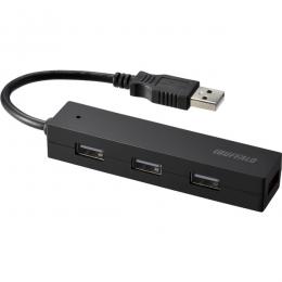 BUFFALO BSH4U25BKZ USB2.0ハブ 4ポートタイプ 簡易パッケージモデル ブラック