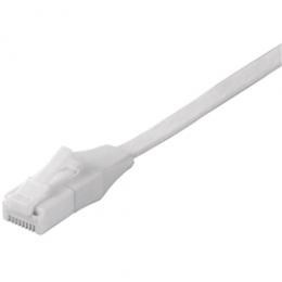 BUFFALO BSLS6FU50WH2 ツメの折れないLANケーブル カテゴリー6 ストレート フラット 5m ホワイト