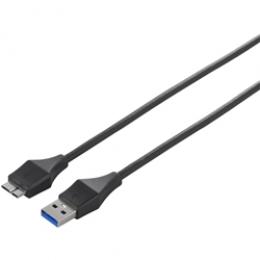 BUFFALO BSUAMBSU310BK ユニバーサルコネクター USB3.0 A to microB スリムケーブル 1.0m ブラック