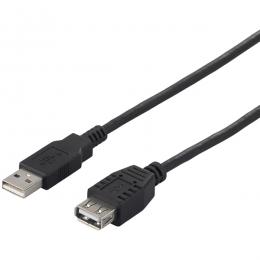 BUFFALO BU2AA50BK USB2.0 A to A 延長ケーブル 5.0m ブラック