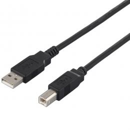 BUFFALO BU2AB07BK USB2.0 A to B ケーブル 0.7m ブラック