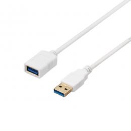 BUFFALO BU3AA10WH USB3.2 Gen1 ケーブル 延長用 A-A 1m ホワイト