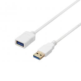 BUFFALO BU3AAS10WH USB3.2 Gen1 ケーブル 延長用 A-A スリム 1m ホワイト