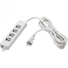 BUFFALO BTMTL3430WH 3ピン式電源タップ 4個口 3m ホワイト 2重構造