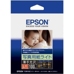 EPSON KL100SLU カラリオプリンター用 写真用紙ライト<薄手光沢>/L判/100枚入り