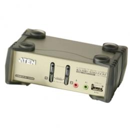 ATEN CS1732B マルチインターフェース 2ポート KVMPスイッチ USB 2.0ハブ