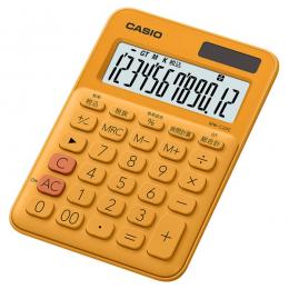 CASIO MW-C20C-RG-N カラフル電卓 ミニジャストタイプ オレンジ