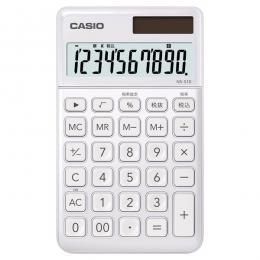 CASIO NS-S10-WE-N スタイリッシュ電卓 大判手帳タイプ ホワイト