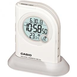 CASIO DQD-410J-7JF 電波置き時計 LEDライト搭載・電子音アラーム・温度計