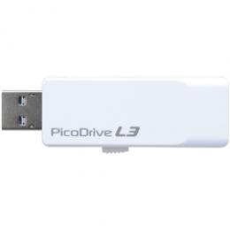 グリーンハウス GH-UF3LA32G-WH キャップ不要 スライド式 USB3.0メモリー 「ピコドライブL3」 32GB