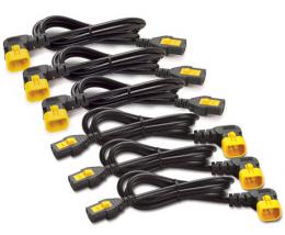 シュナイダーエレクトリック(旧APC) AP8704R-WW Power Cord Kit (6 ea) Locking C13 to C14 (90 Degree) 1.2m