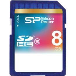 Silicon Power(シリコンパワー) SP008GBSDH010V10 SDHCメモリーカード 8GB (Class10) 　5年保証