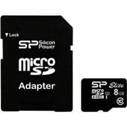 Silicon Power(シリコンパワー) SP008GBSTHBU1V10SP 【UHS-1対応】microSDHCカード 8GB Class10 5年保証