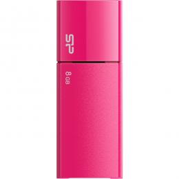 Silicon Power(シリコンパワー) SP008GBUF2U05V1H USB2.0フラッシュメモリ Ultima U05 Series 8GB ピンク スライド式