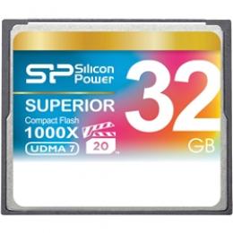 Silicon Power(シリコンパワー) SP032GBCFC1K0V10 コンパクトフラッシュカード 1000倍速 32GB 永久保証