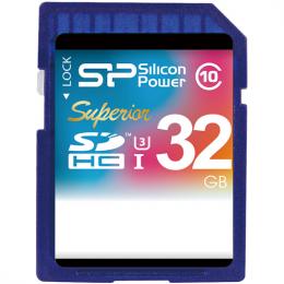 Silicon Power(シリコンパワー) SP032GBSDHCU3V10 【UHS-1対応】SDHCカード 32GB Class10 UHS Class3 読込90MB/s 書込45MB/s（最大値）5年保証