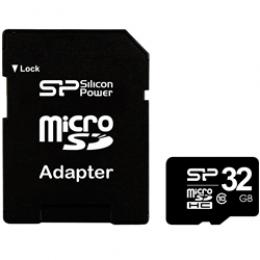 Silicon Power(シリコンパワー) SP032GBSTH010V10-SP micro SDHCカード 32GB (Class10) 　5年保証 (SDHCアダプター付)