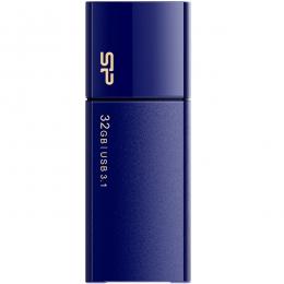 Silicon Power(シリコンパワー) SP032GBUF3B05V1D USB3.0フラッシュメモリ Blaze B05 Series 32GB ネイビー スライド式　5年保証