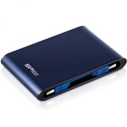 Silicon Power(シリコンパワー) SP010TBPHDA80S3B USB3.0/2.0対応 耐衝撃 防水仕様 Armor A80 ポータブルHDD 1TB Blue